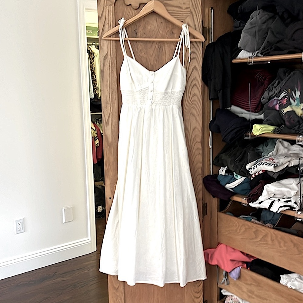 GAP linen blend Corset Dress
